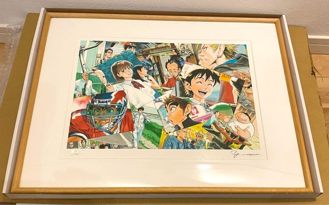 T*)様 アイシールド21 複製原画 村田雄介 シリアルナンバー 直筆サイン入