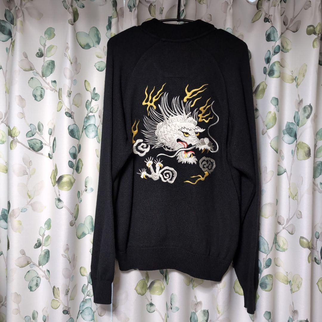 ヒステリックグラマードラゴン刺繍ニットジップジャケットM - メルカリ
