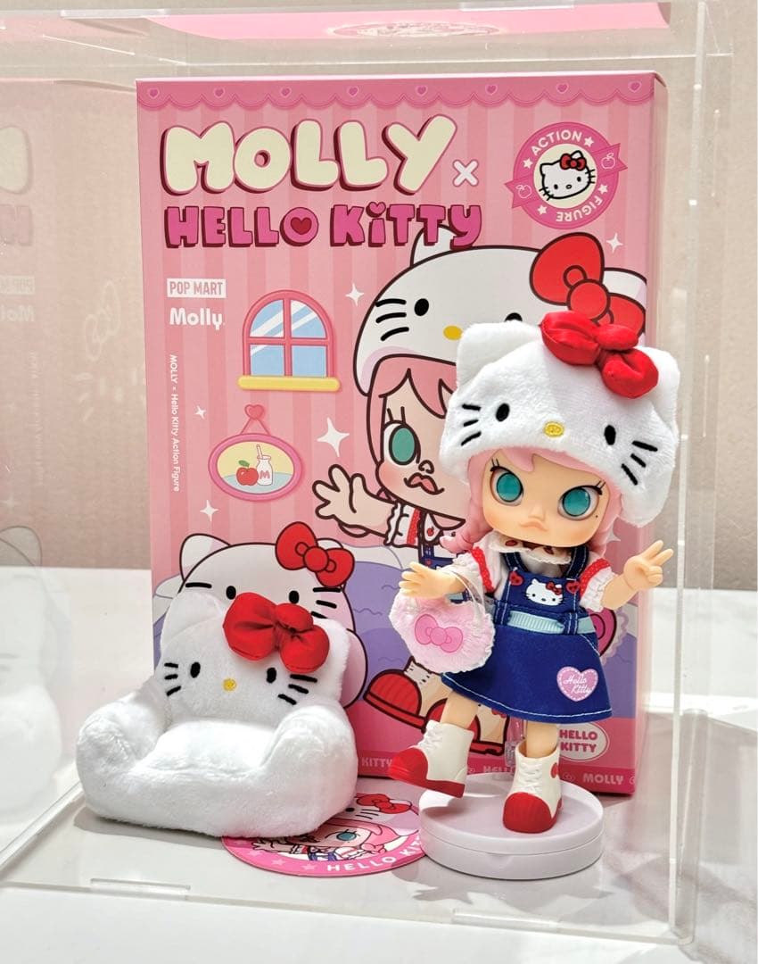 POP MART MOLLY × ハローキティ アクションフィギュア 限定版 Molly x