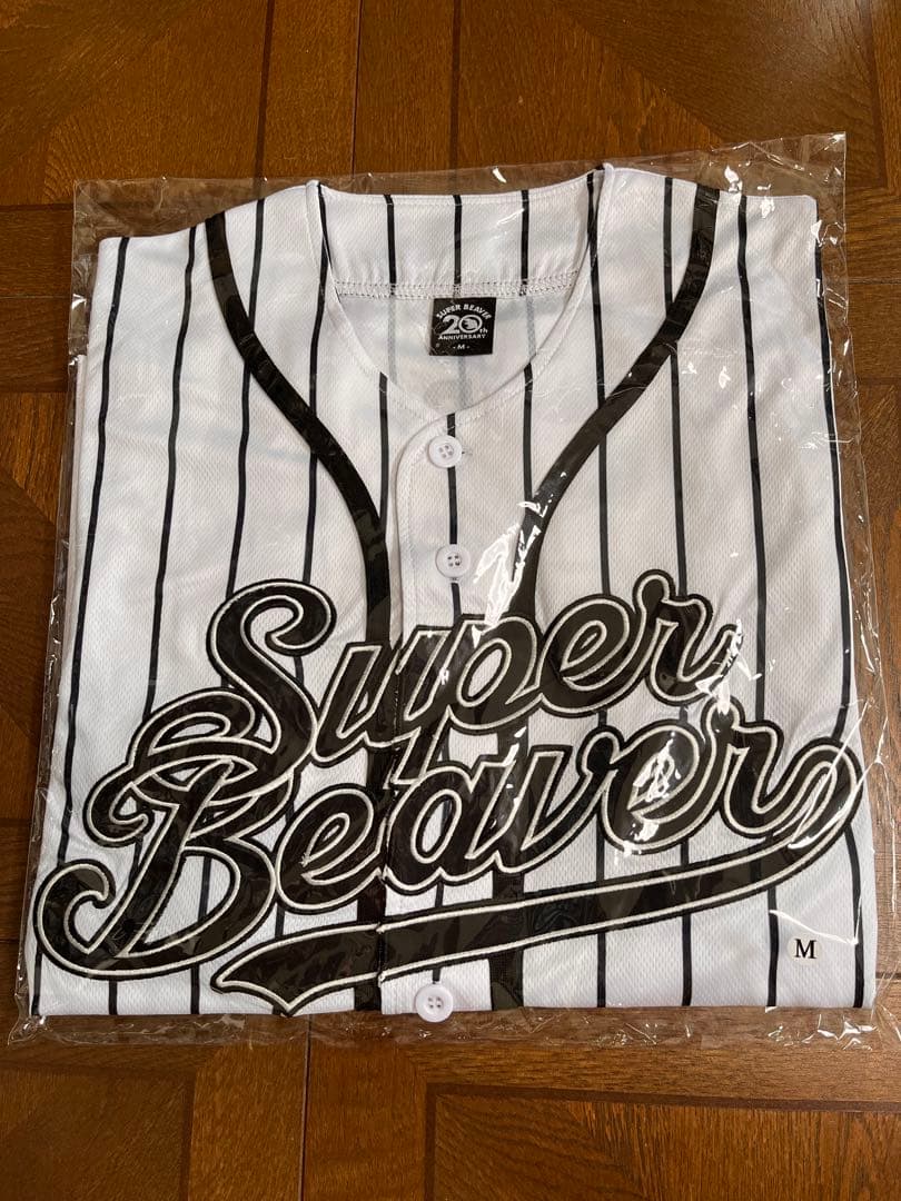 SUPER BEAVER ベースボールシャツ ストライプ Mサイズ
