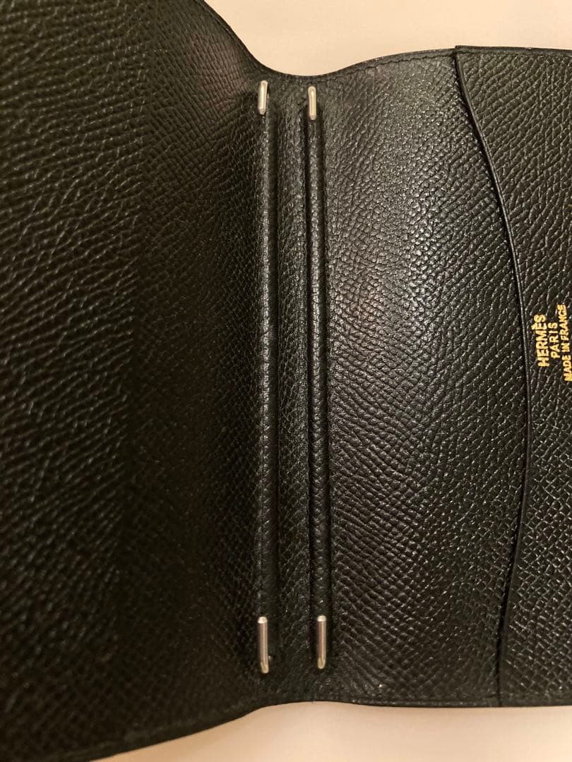 エルメス HERMES アジャンダ　手帳　カバー　ブラック　GM