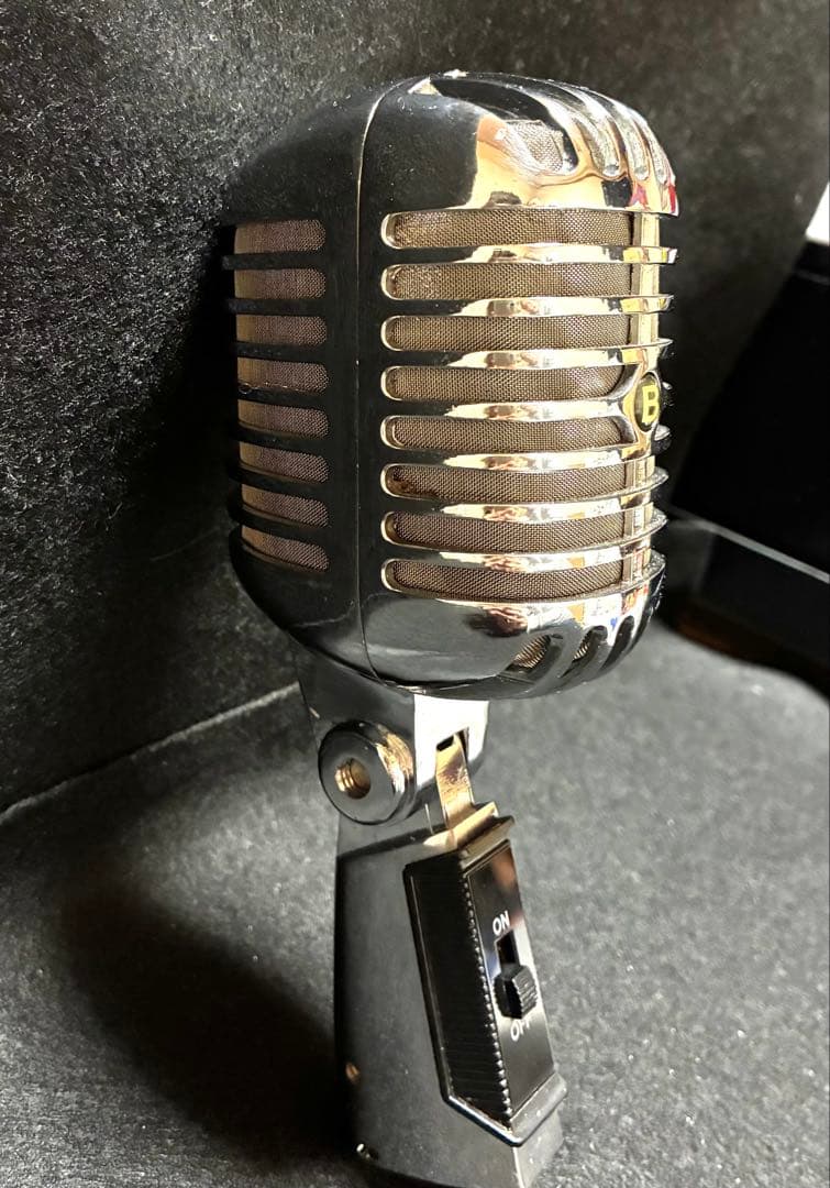 ガイコツマイク　ボーカルマイク　ロカビリー　マイクコード　付き