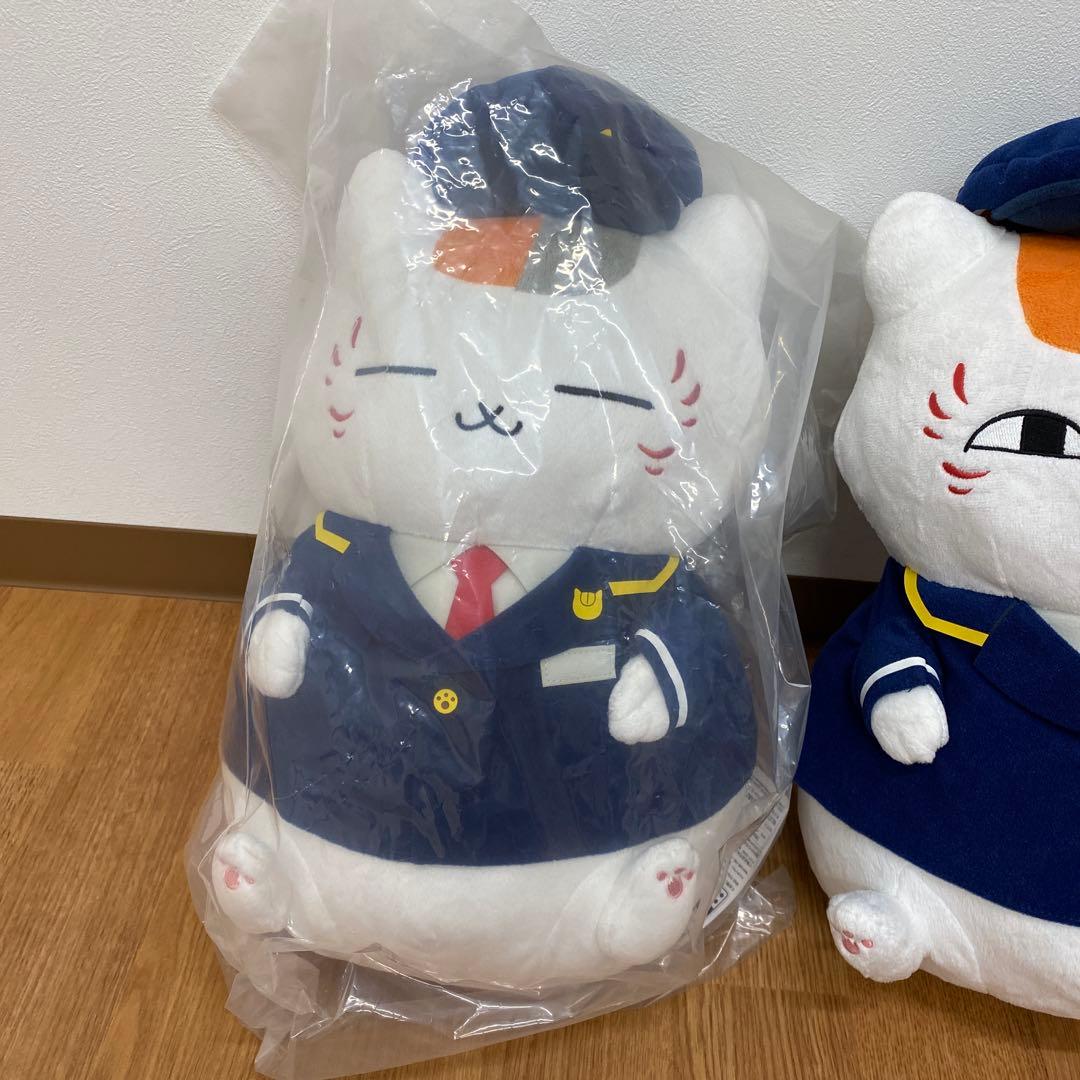 夏目友人帳　ニャンコ先生駅長 ぬいぐるみ　セット