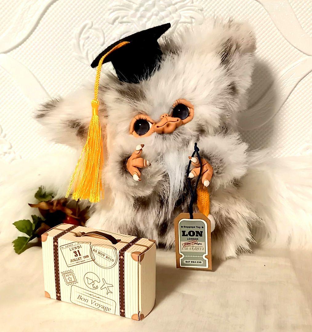 ハンドメイド・可動Big長毛ベビさんのお人形・アートドール