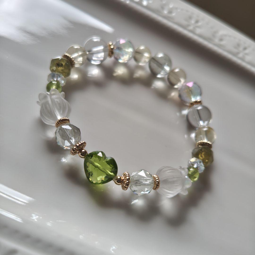 専用です♡新作♡極♡宝石質ペリドット♡ 水ブレス