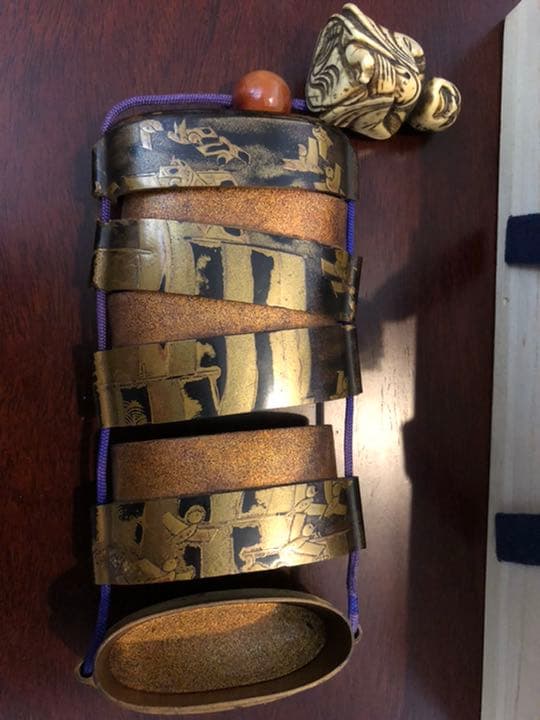 印籠】根付セット箱付き