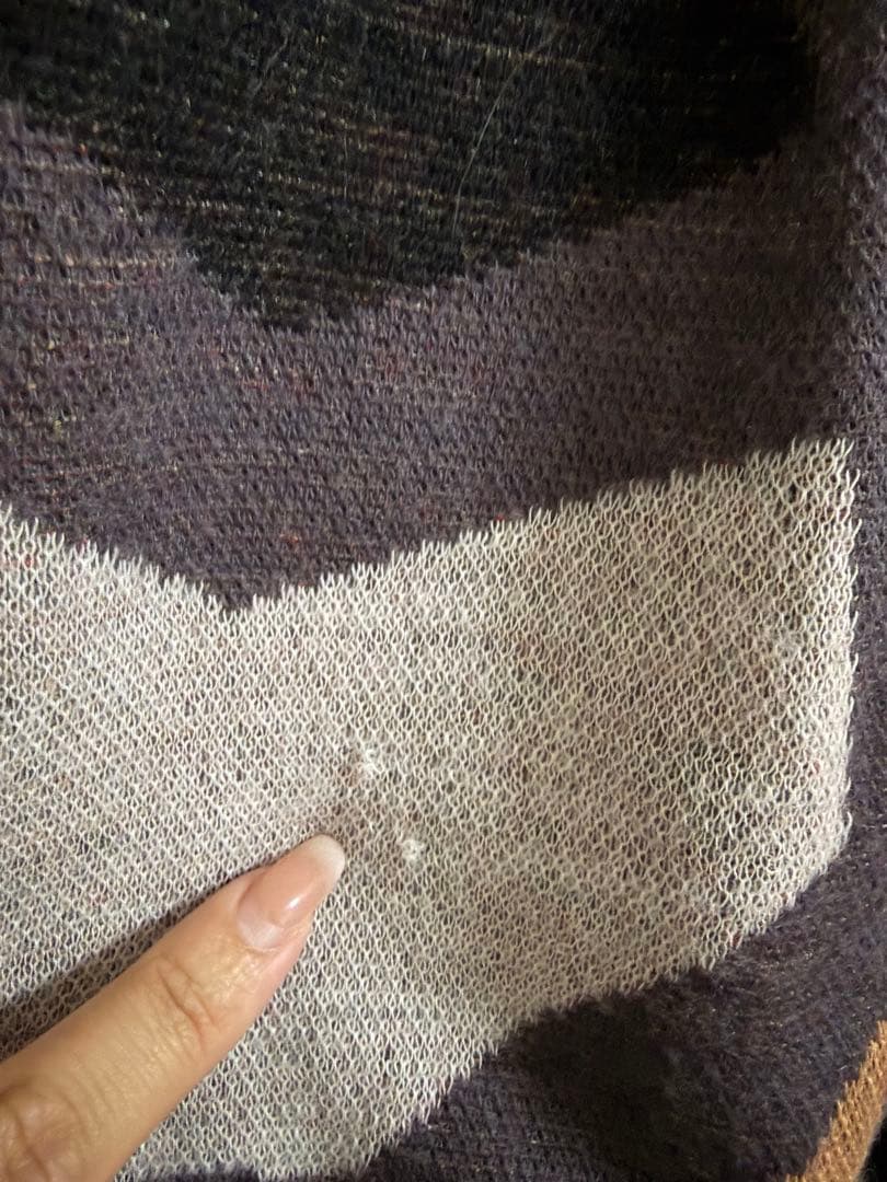 MARK & LONA カモフラージュニットセーター