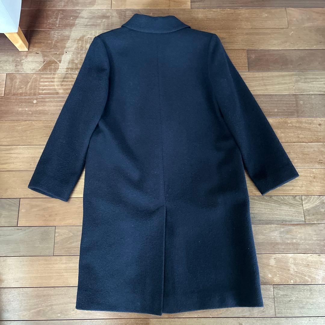 未使用】APC タグ付き 定番ウールネイビーコート！36ステンカラー