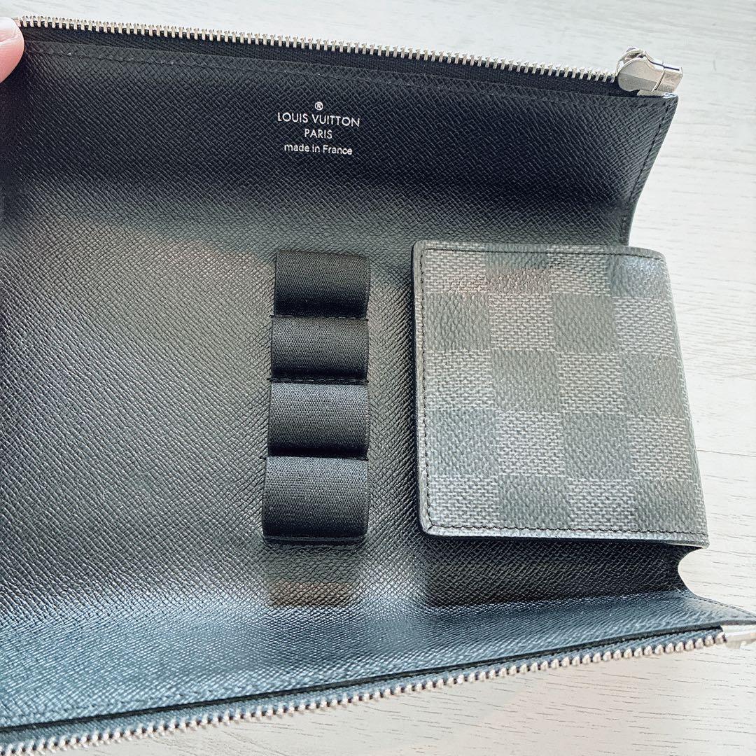 美品 ルイヴィトン ダミエ グラフィット エキュイ エクスペール ペンケース