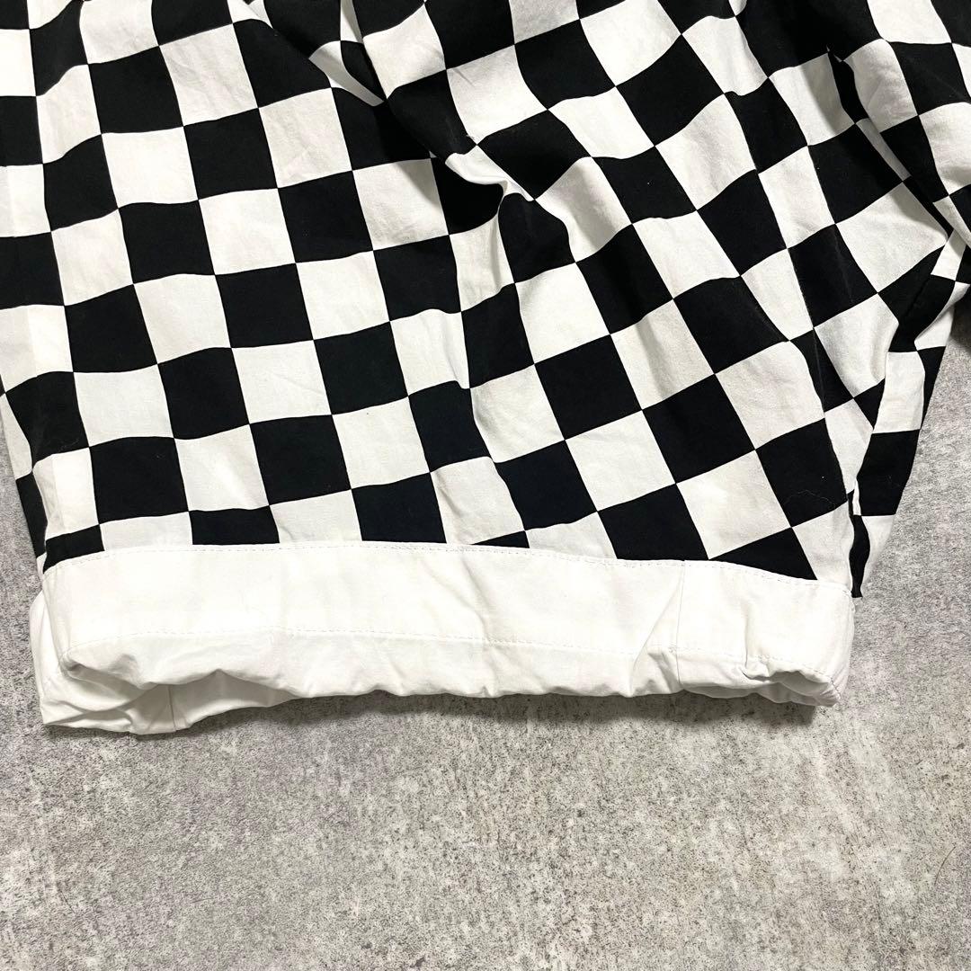 美品 コムデギャルソン チェック柄 バルーンサルエルパンツ ウエストゴム XS