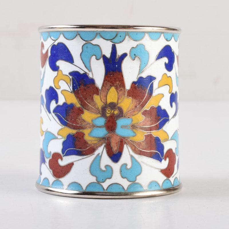 茶道具 北善七宝 花文 蓋置 共箱 C 9071 - メルカリ