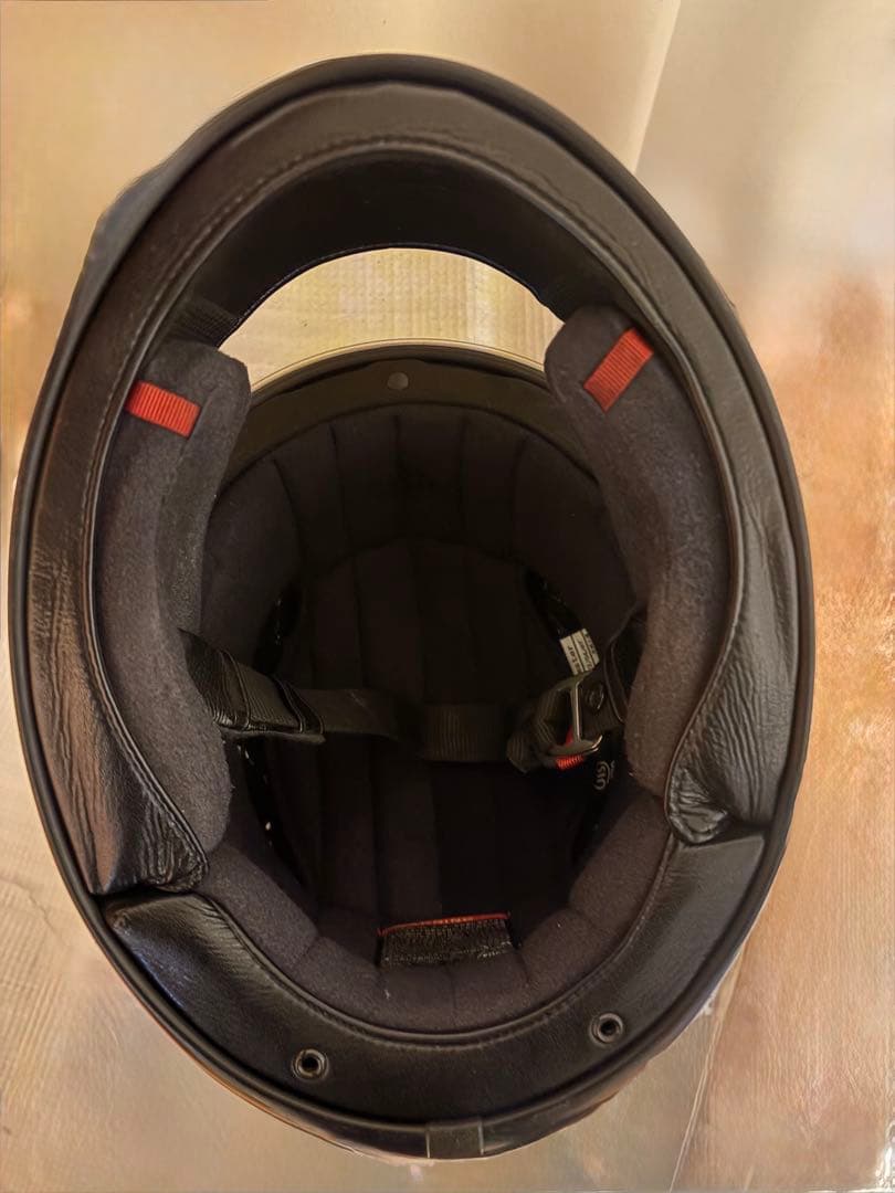 SHOEI Glamster マットブラック ピンロックシートとブルーミラー付