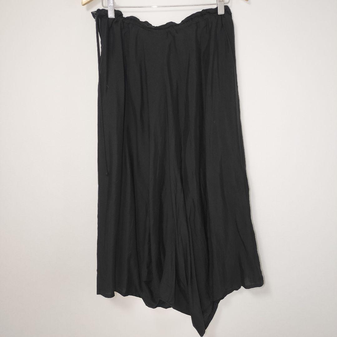 希少】Y's ワイズ ガウチョ パンツ オーバーサイズボトム ブラック 黒