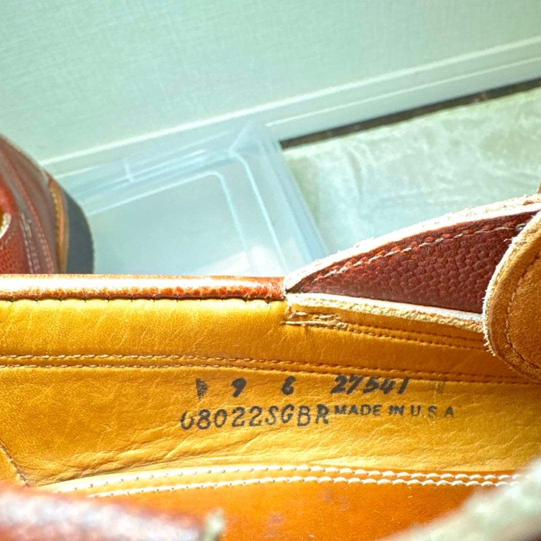 極美品　ユケテン　デッキシューズ　モカシン　ブラウン　9