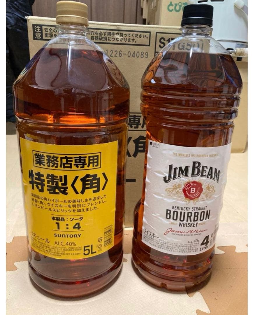 角5リットルとジムビーム4リットル - メルカリ