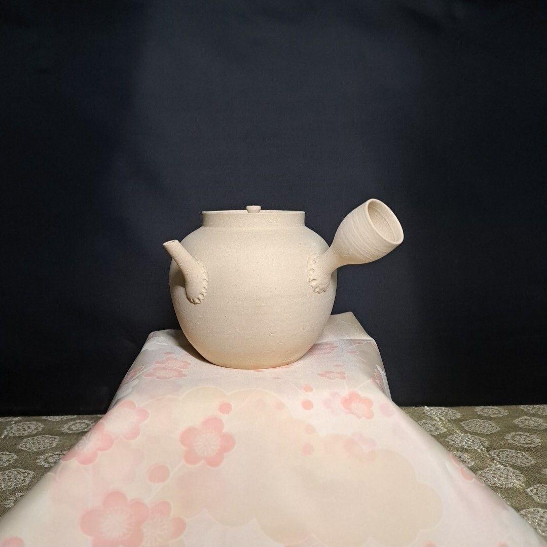 美品 白泥横手急須 ボーフラ 宇田芳宇 煎茶道具 陶器 - メルカリ