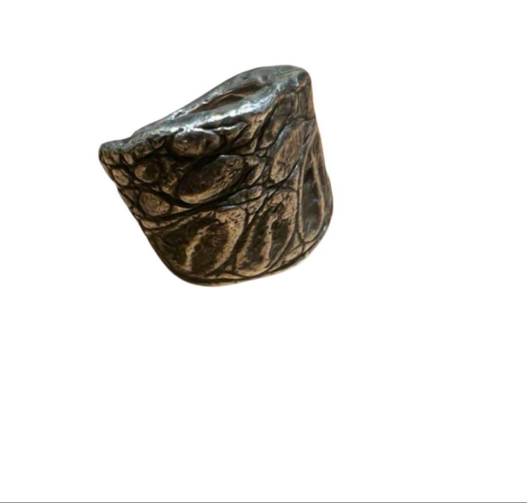 gunda crocodile ring クロコダイルリングシルバー
