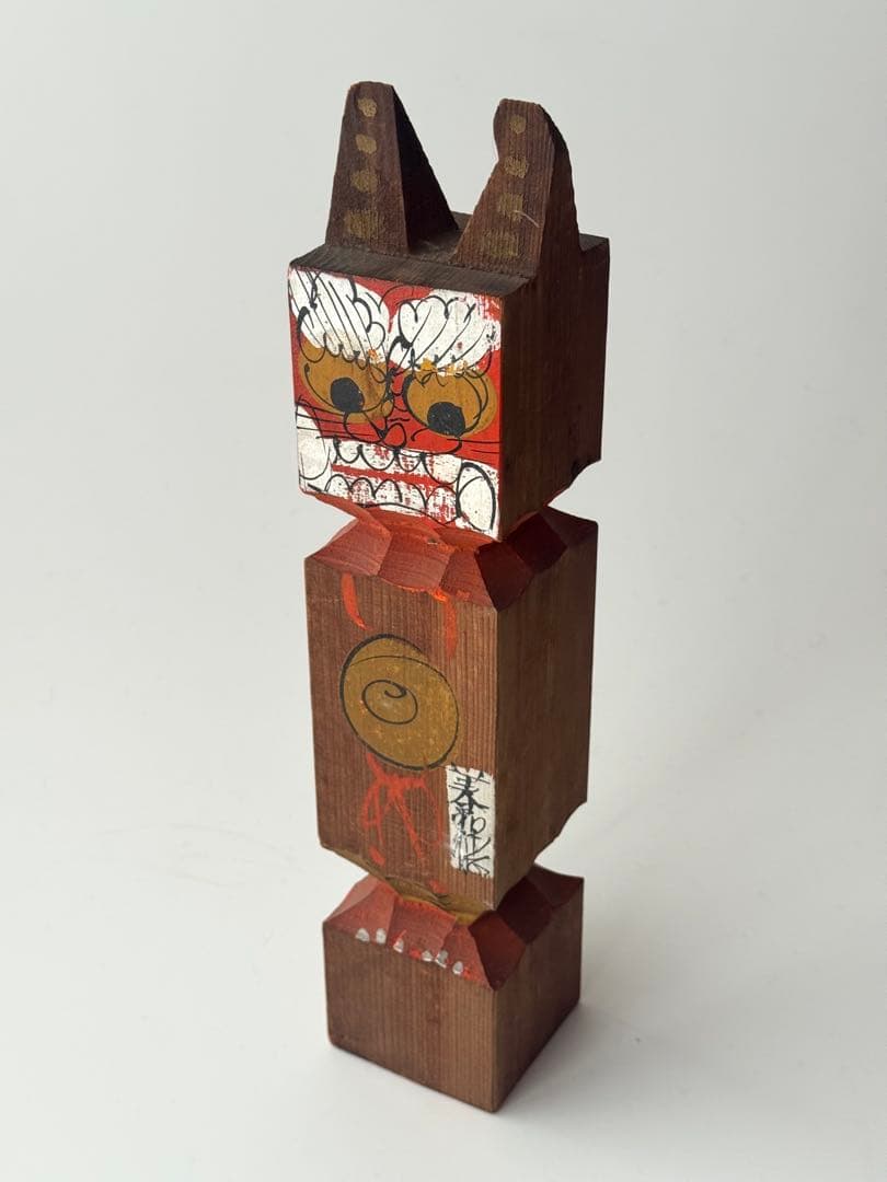 大津絵 鬼の寒念仏 木彫 一刀彫 魔除け こけし 郷土玩具 大 大津絵 鬼の寒念仏 木彫 一刀彫 魔除け こけし 郷土玩具 大 - メルカリ