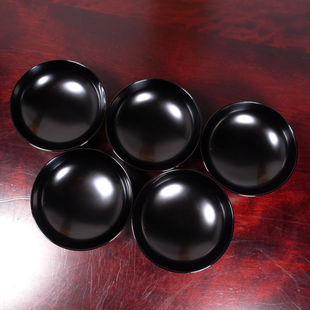 輪島塗 黒塗 梅花蒔絵 吸物椀 5客 共箱