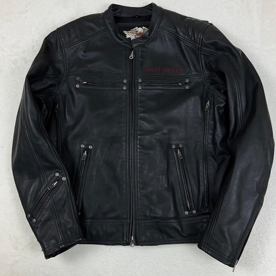 激レア XXL相当 HARLEY-DAVIDSON ライダースジャケット スカル