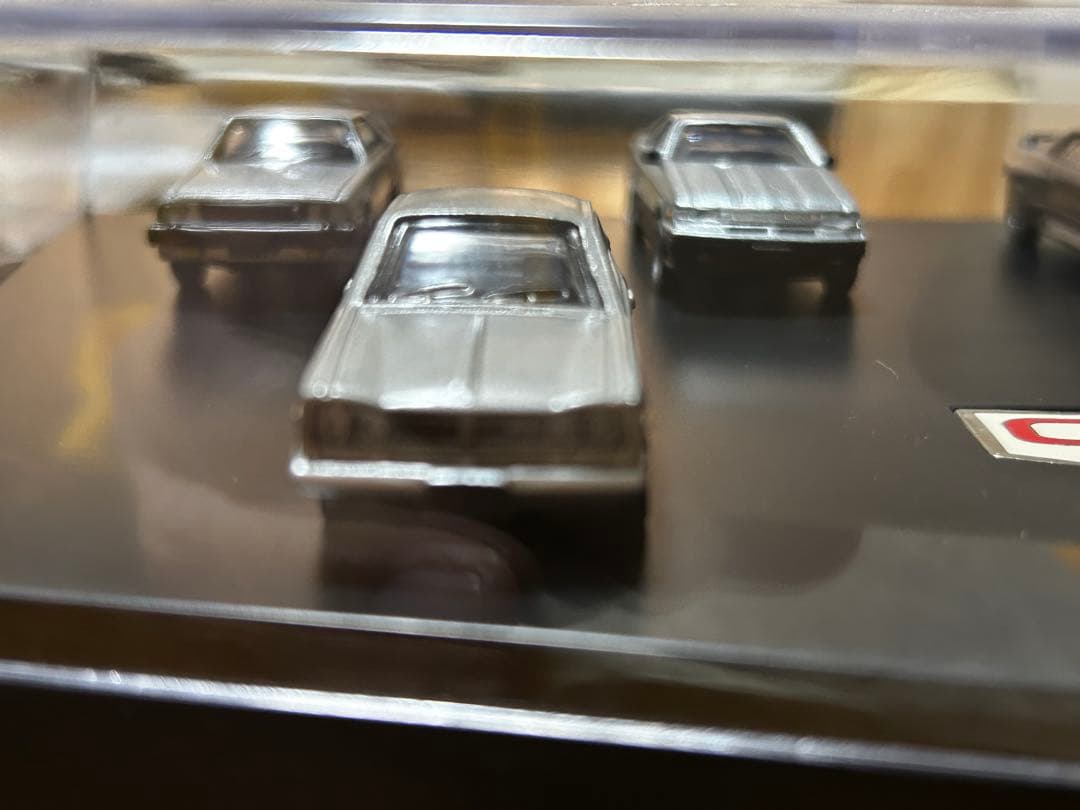 スカイラインGT-Rミニカー 6台セット 透明ケース付き スカイライン