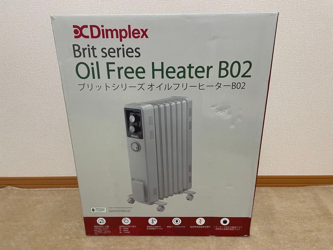 新品 Dimplex Brit series オイルフリーヒーター B02