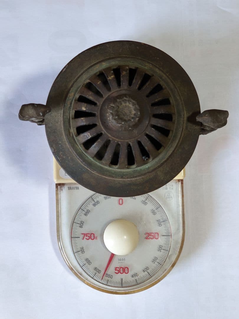 ♢中国古玩 銅製 透かし彫り鳳凰双耳香炉 アンティーク 骨董品コレクション