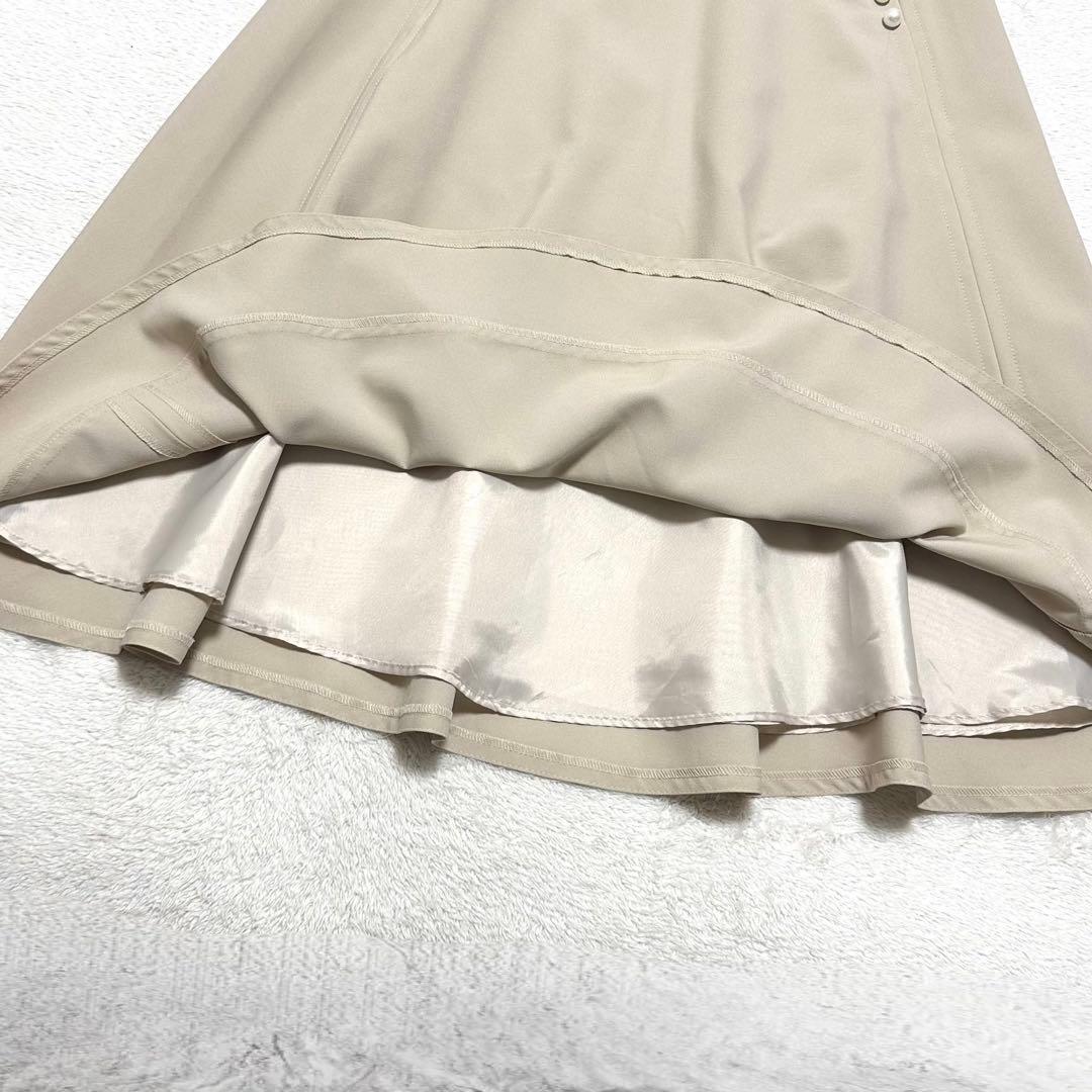 新品未使用 M'S GRACY 23SS パール リボン フレア スカート 40