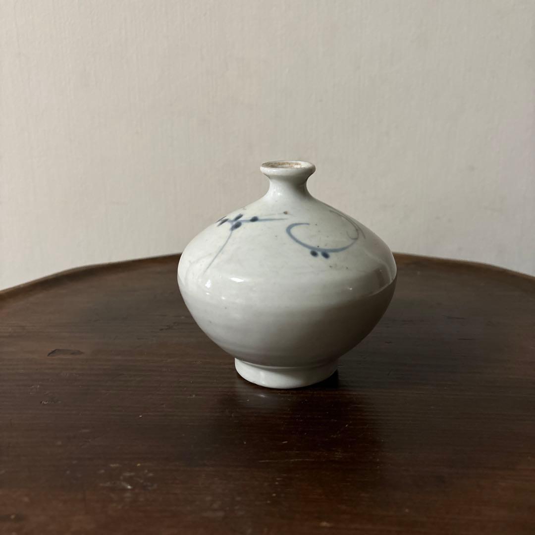 古伊万里染付油壷 ⑥江戸時代 骨董 民芸 古道具 アンティーク検:白洲正子