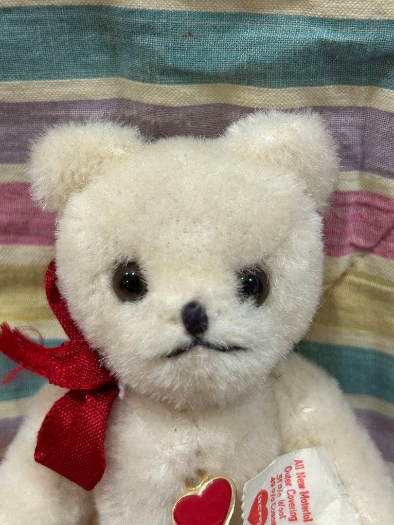 最終お値下げ　レア！タグ付き　可愛い顔のヴィンテージ　ベルグ　ホワイトベア