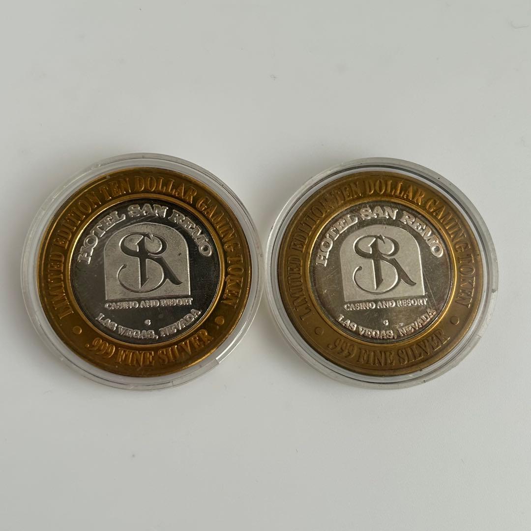 ラスベガス 閉業ホテル コレクショントークン2個 ラスベガス 閉業
