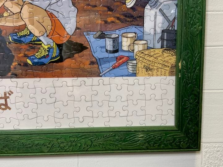 ジグソーパズル  耳をすませば キャンプにて  500ピース　ジブリ額縁付　レア