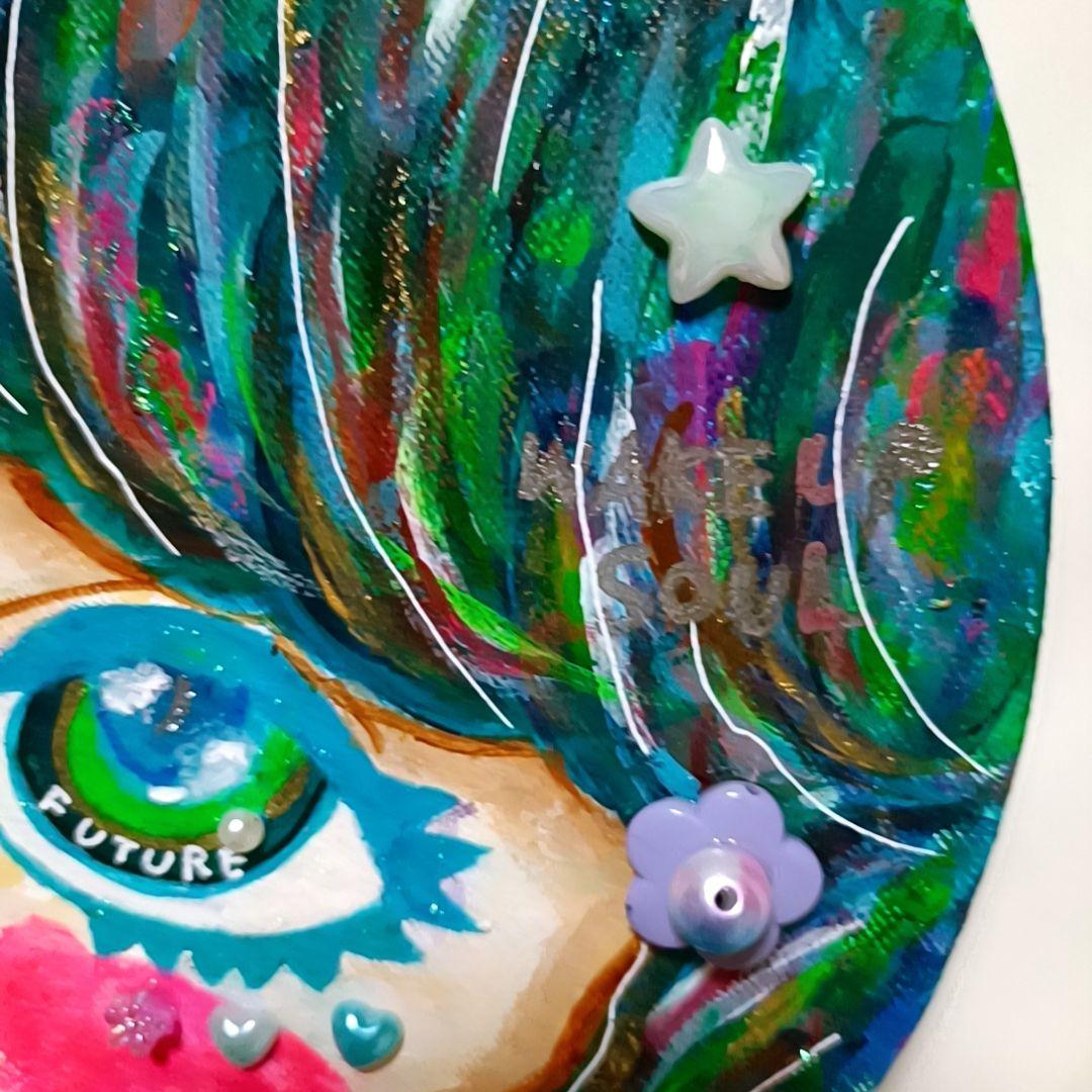 【一点物現代アート】Children of the EARTH【直径25cm】