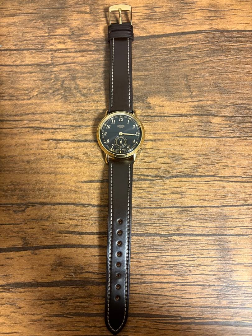 KUOE OLD SMITH 90-007 自動巻き スモールセコンド 黒文字盤