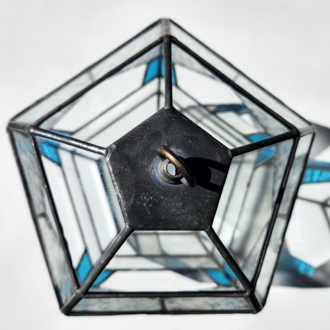 五角形 テラリウム ステンドグラス インテリア