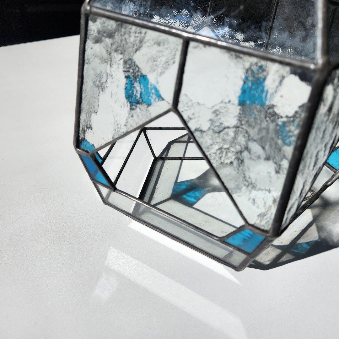 五角形 テラリウム ステンドグラス インテリア