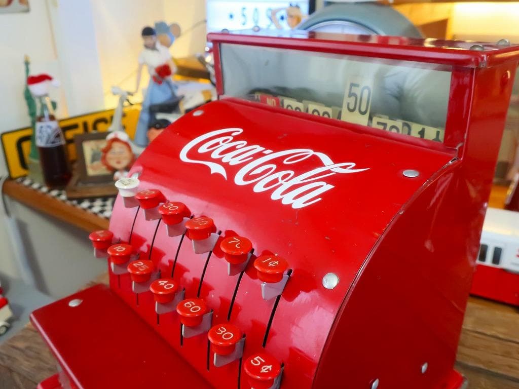 コカコーラ 本物 50s ビンテージ トイレジスター アンティーク