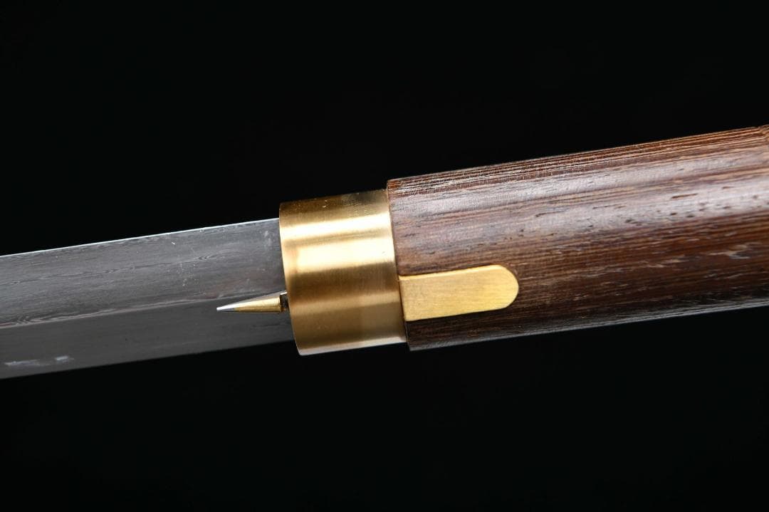 花梨木蒜模様鋼手杖剣 模造刀 居合刀 武士道 武蔵 鑑賞用 手鍛造打