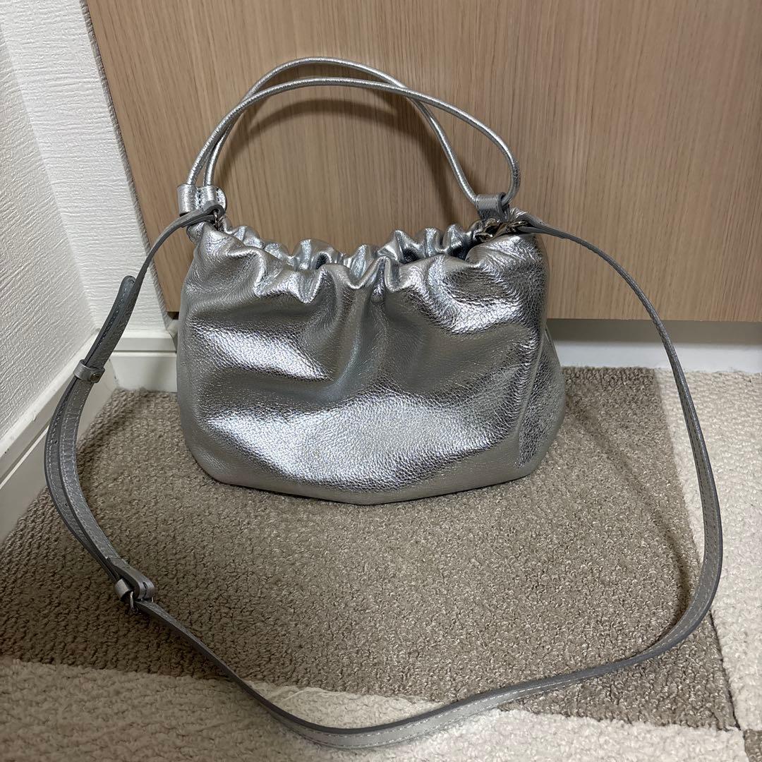 russet ラシット レザー巾着4wayショルダーバッグ