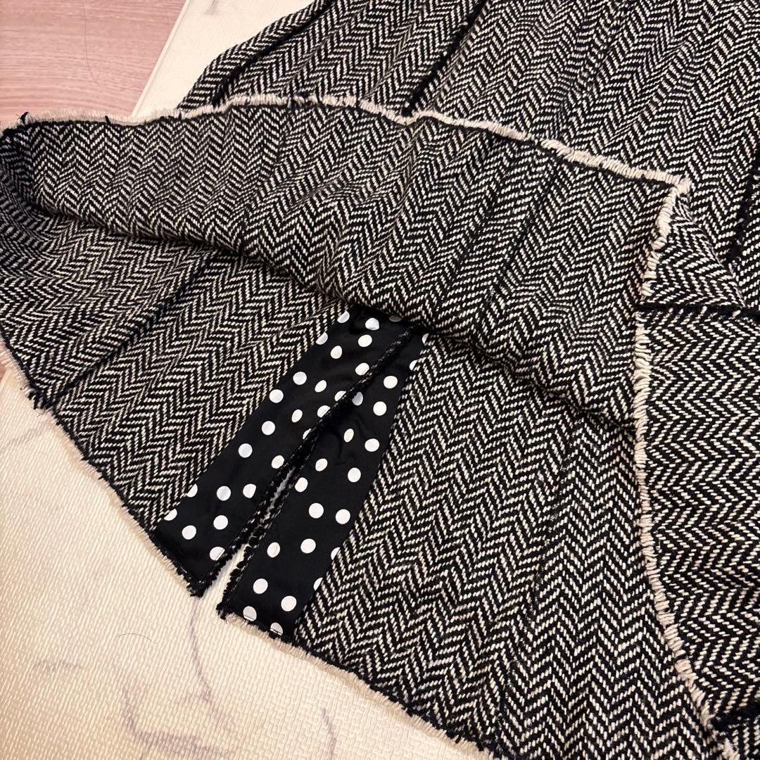 DOLCE&GABBANA ヘリンボーン フレアスカート 40