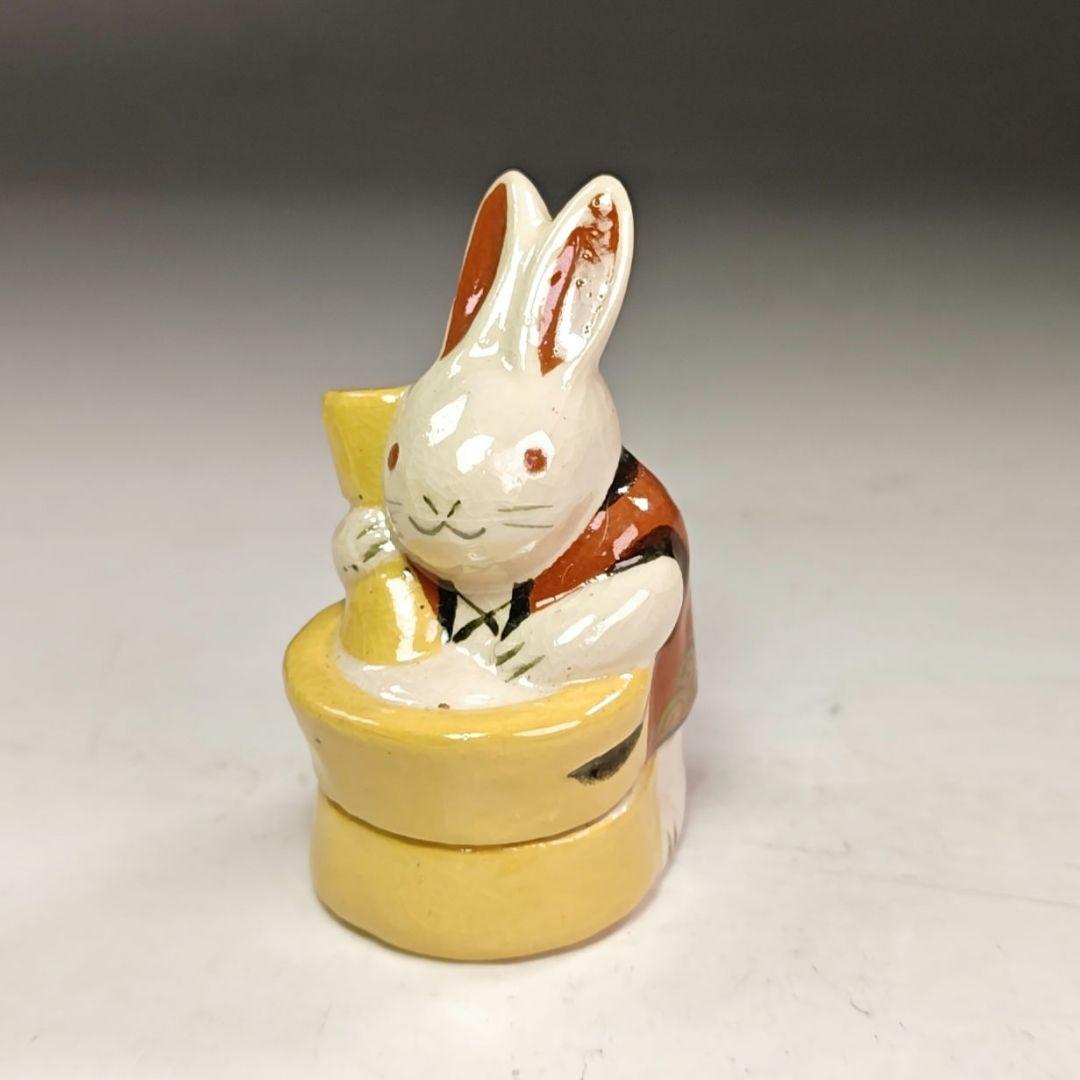 イ910 香合『伊東桂楽造』『兎うさぎ 香合 共箱』茶道具