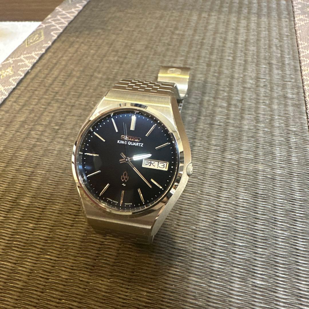 SEIKO キングクォーツ　 腕時計　稼動品　極美品　5856