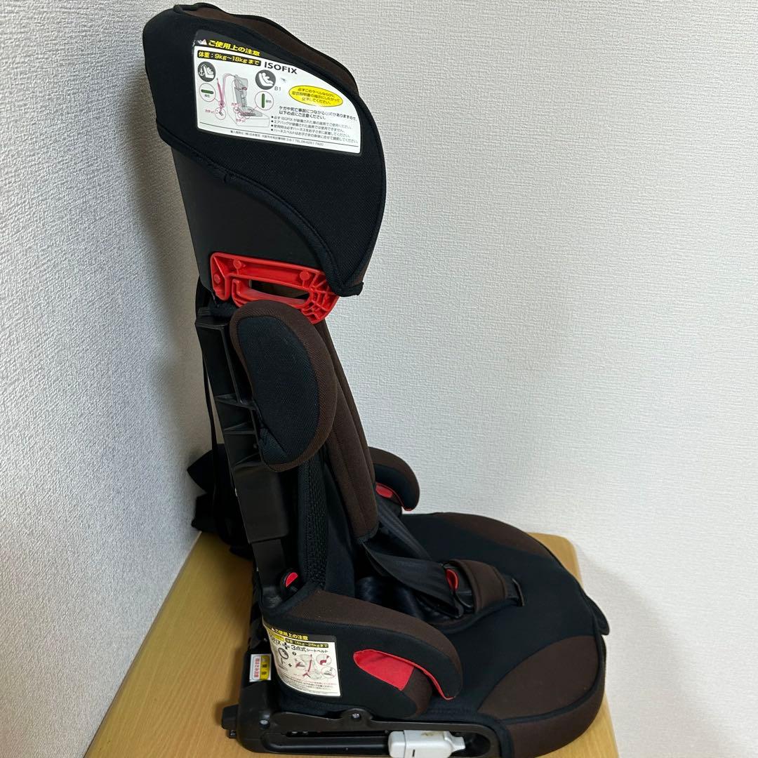 日本育児 トラベルベスト EC Fix ブラウン ジュニアシート