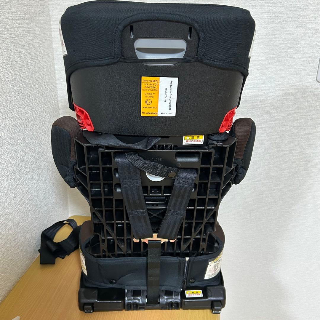 日本育児 トラベルベスト EC Fix ブラウン ジュニアシート