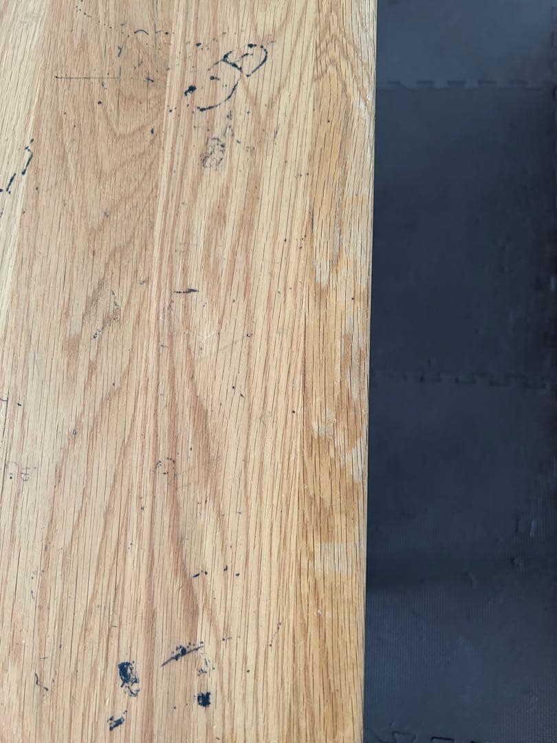 【廃盤品】無印良品 無垢材テーブル・オーク材・80×80×72cm