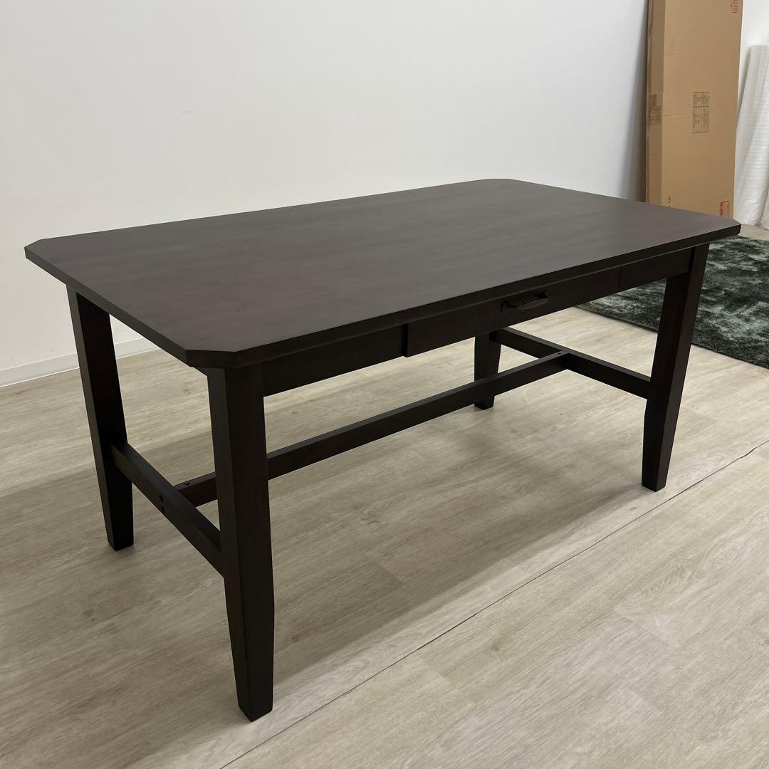 展示品・アウトレット★カントリー調ダイニングテーブル 食卓 北欧スタイル 無垢