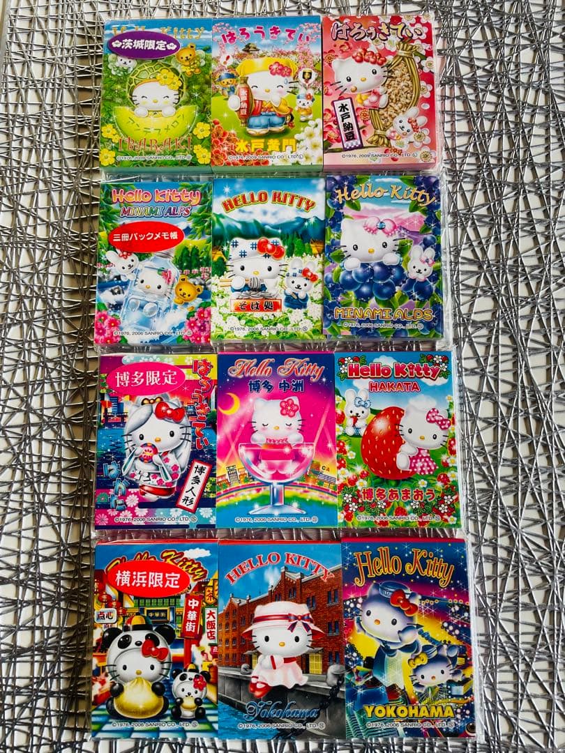 サンリオ ハローキティ ご当地キティ メモ帳 12冊 まとめ売り ノート