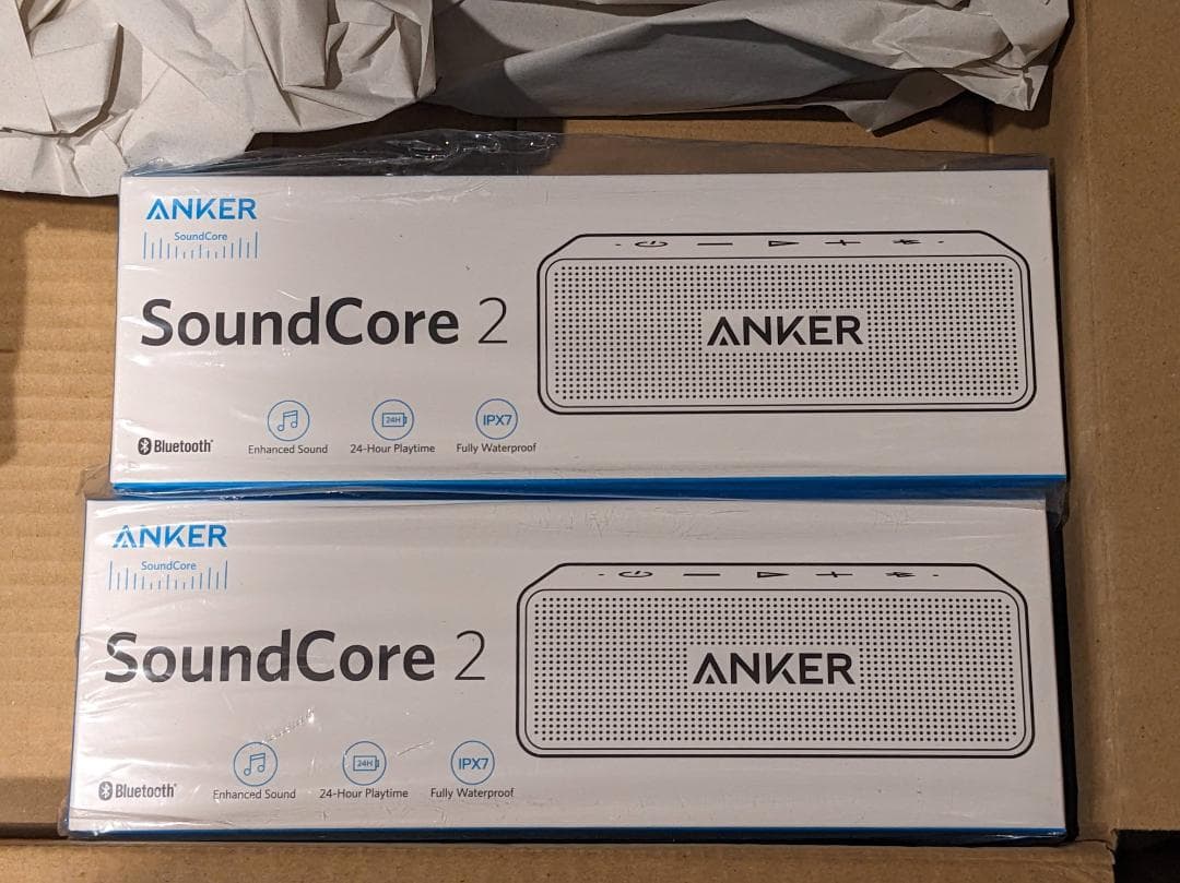 【未開封・新品】ANKER SoundCore 2 ワイヤレススピーカー2個 Amazon.co.jp: Anker SoundCore 2 (USB Type-C充電 12W スピーカー 24
