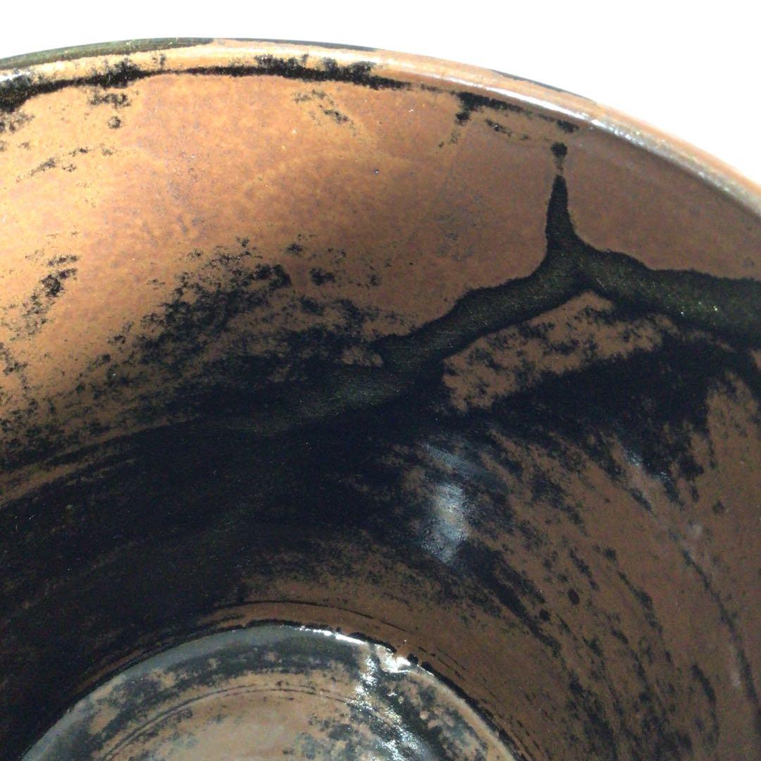 P325 水指 『膳所焼』『雄松苑造』『一重口水指』 共箱 茶道具