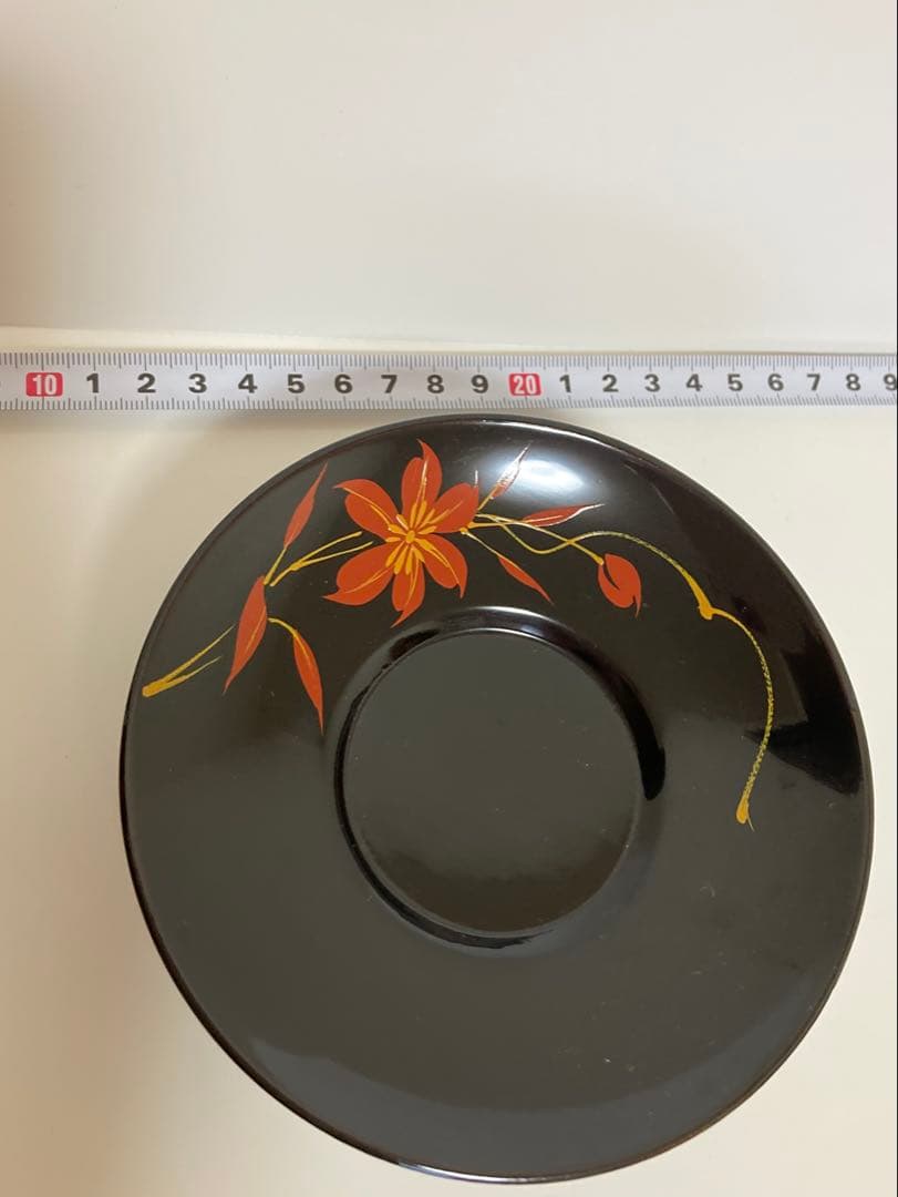 浄法寺塗　うるみ工房　漆器の茶筒1、急須台１、おしぼり入れ５、茶托５のセット